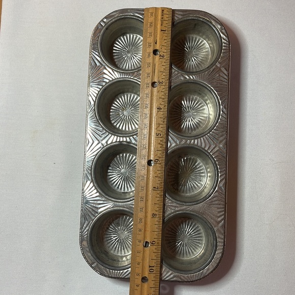 Set of 3 Vintage Ekco Mini Muffin Pans w/ Pattern - Picture 8 of 9